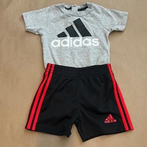 Adidas Matching Set/Adidas Onesie and Shorts Outfit
